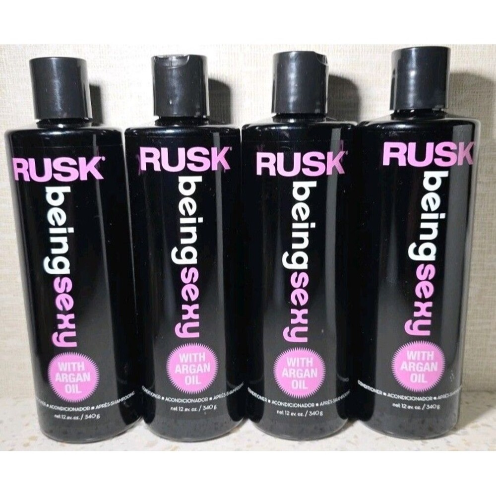 Lot of 4 Rusk Being Sexy Conditioner With Argan Oil Moisturizing 12 oz Each -NEW